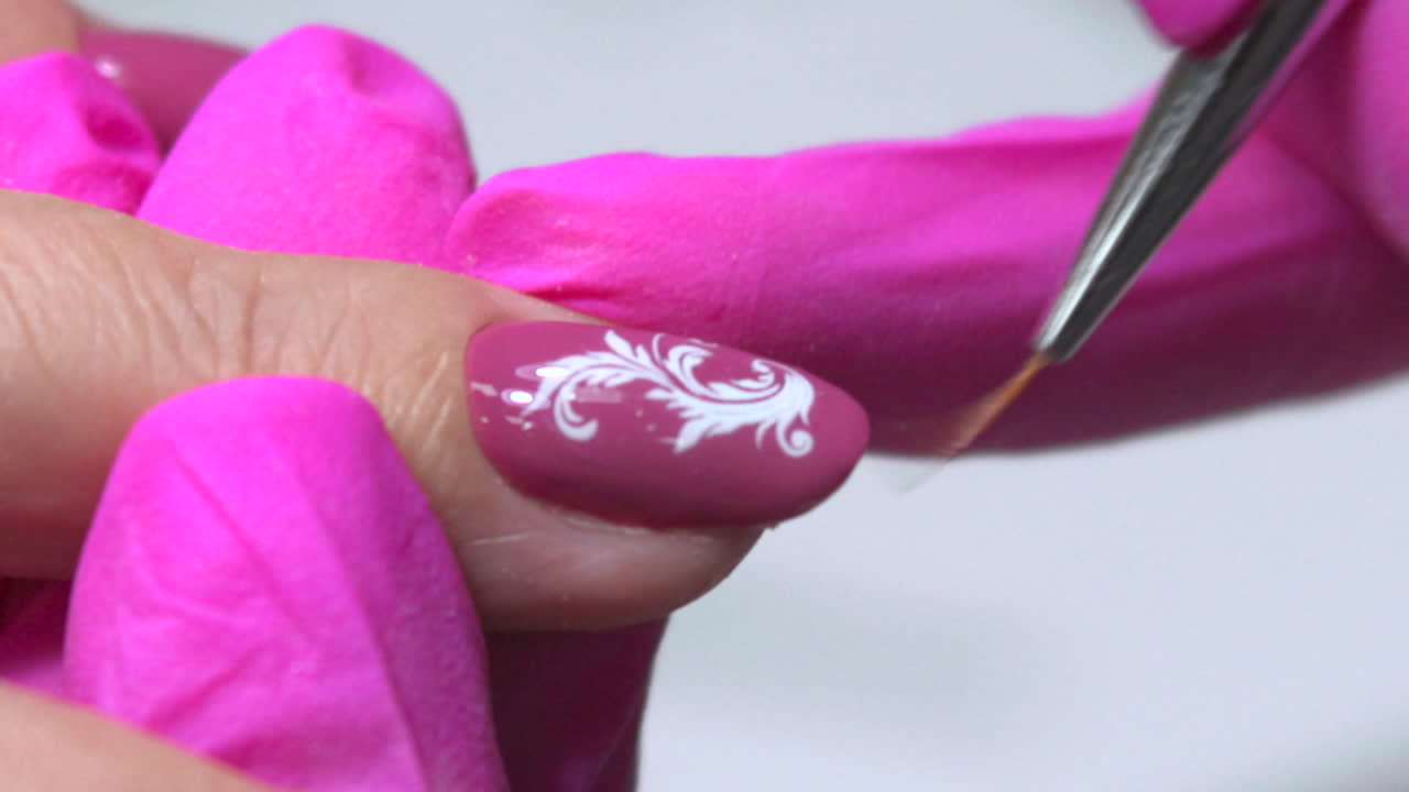 Floral Nail Art Manicure
