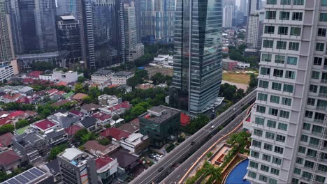 Firmenbüros-Und-Gebäude-In-Der-Nähe-Der-Denpasar-Residence-In-Kuningan,-Distrikt-Setiabudi,-Süd-Jakarta,-Indonesien