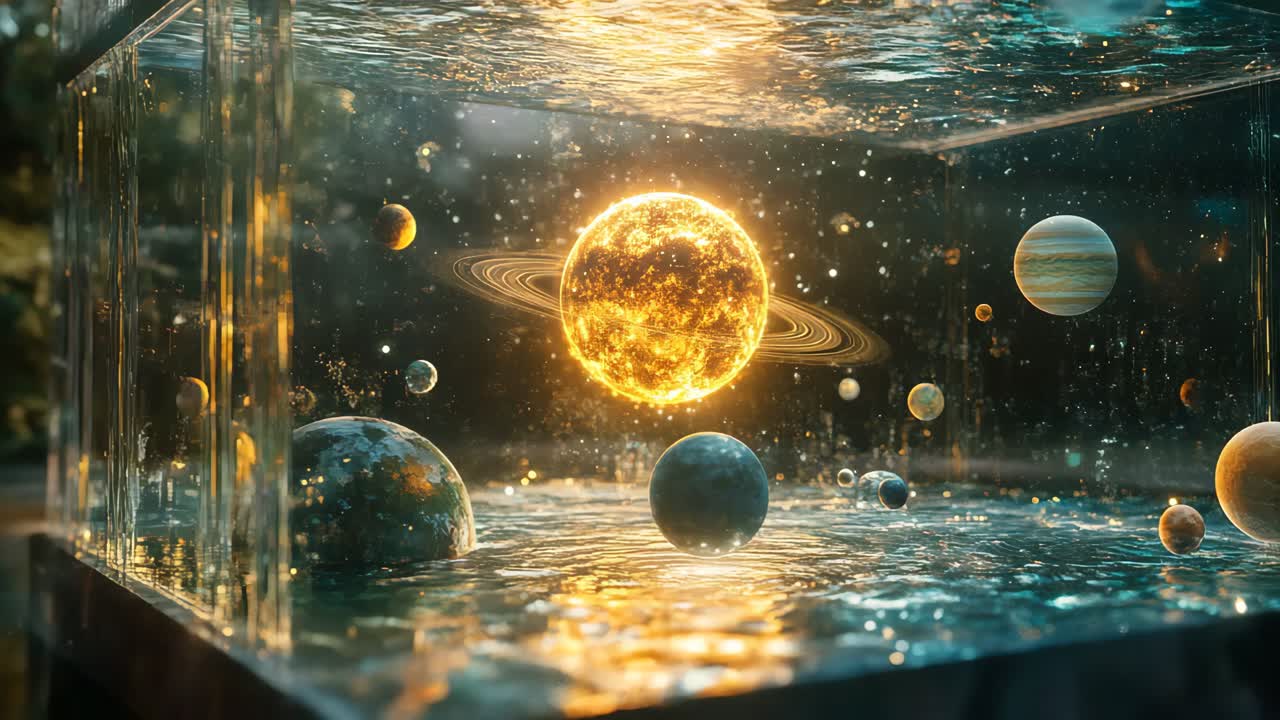 Solar System in an Aquarium