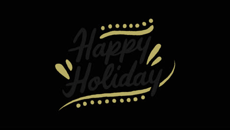 happy holiday graphic design