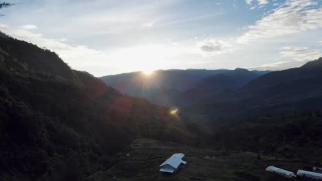 stunning aerial footage taken high in the mountains of papua, indonesia