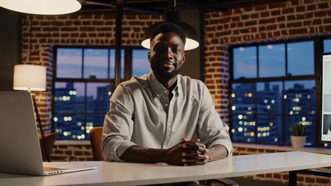 Businessman in Video Conference