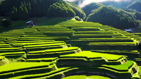 stunning rice terraces of japan