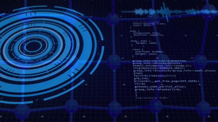 Animation of data processing over scope scanning