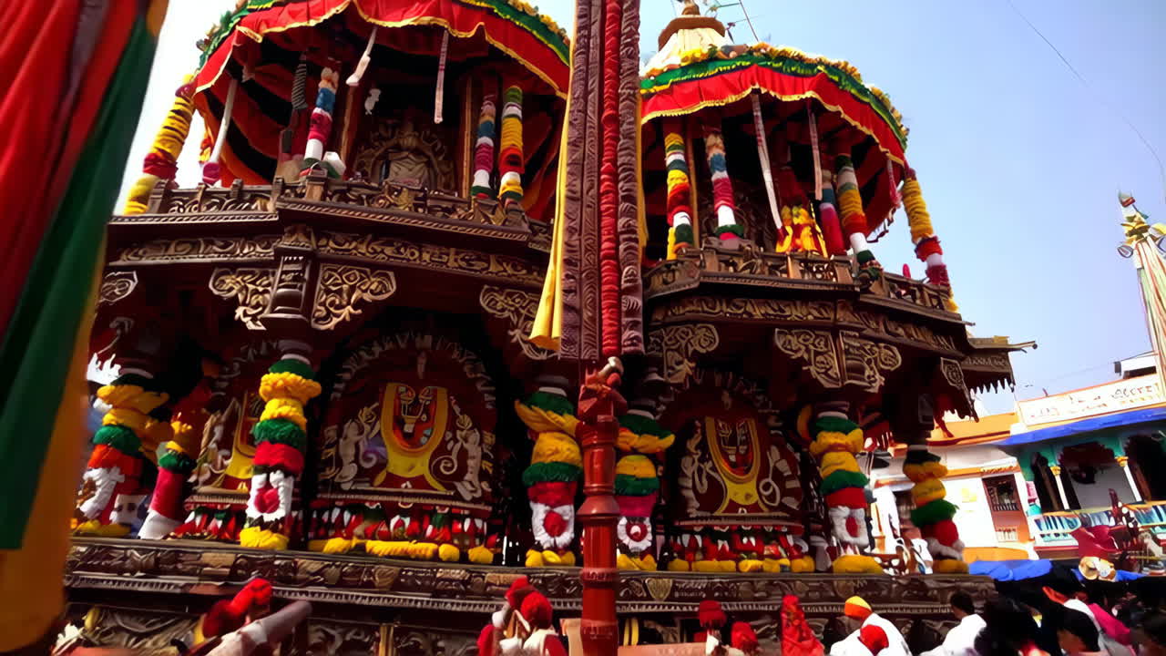Hindu Religious Festival Procession