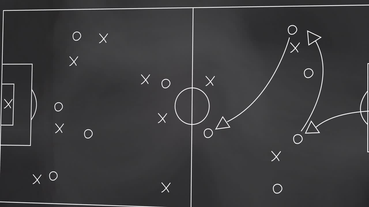 Animation of mathematical equations on gray background