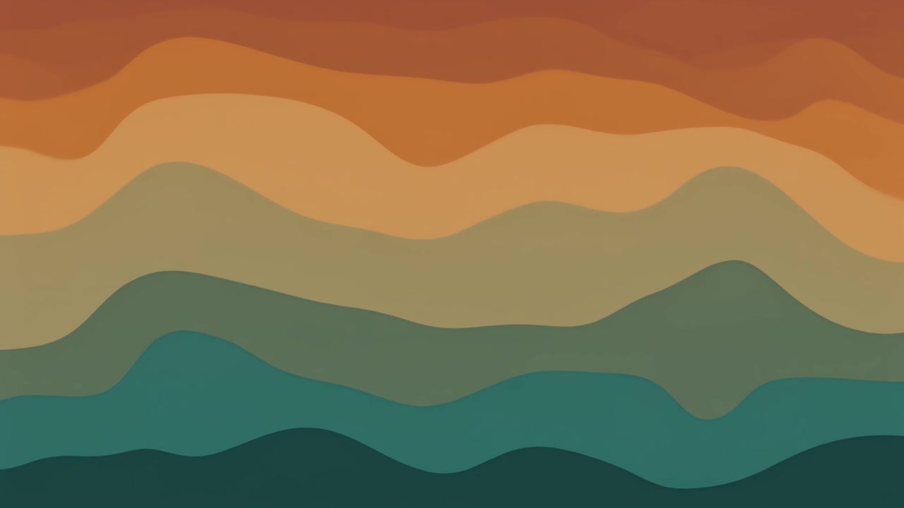 Abstract Motion Background with Wavy Layers in Earth Tones
