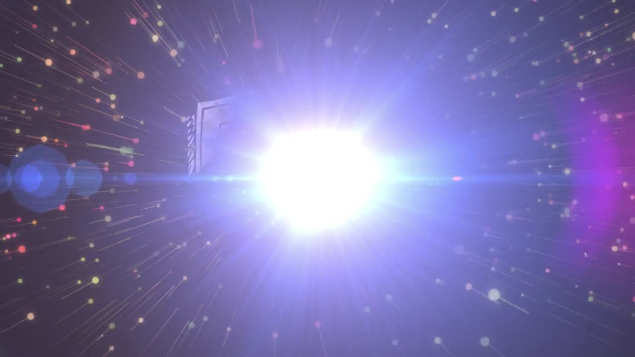 반 ⁇ 이는 불빛 위에 반 ⁇ 이는 불빛 패턴의 애니메이션