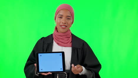 Woman,-lawyer-and-tablet-presentation