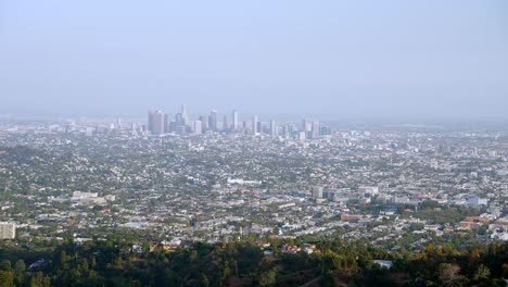 los angeles downtown panorama view