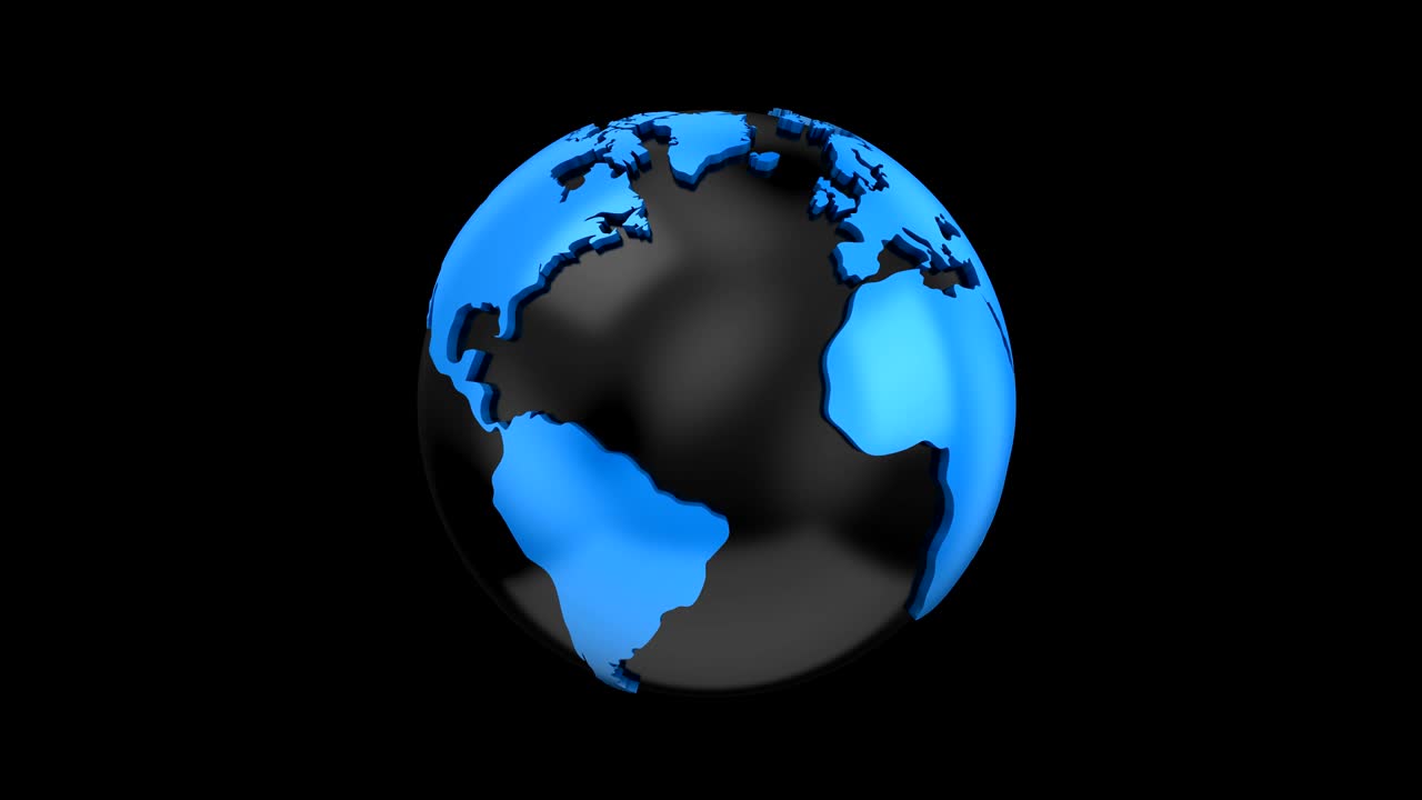 el mapa del mundo se convierte en un globo