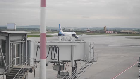 airplane at airport gate