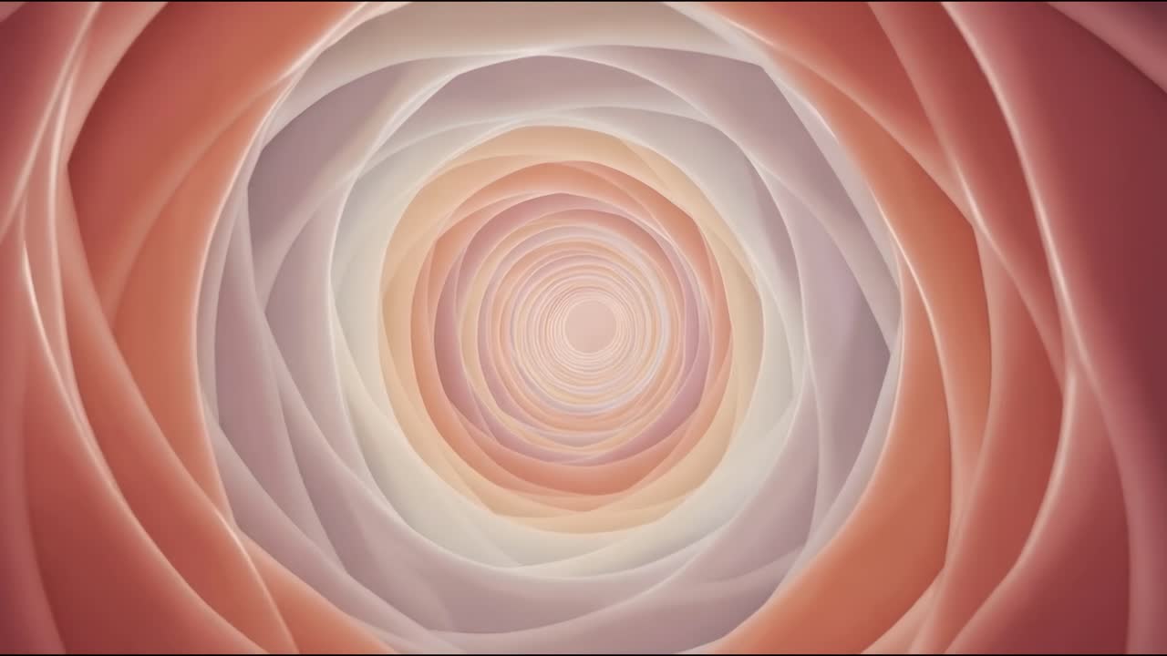 An abstract spiral design featuring gentle pastel hues that evoke a sense of tranquility and provide a soothing visual experience