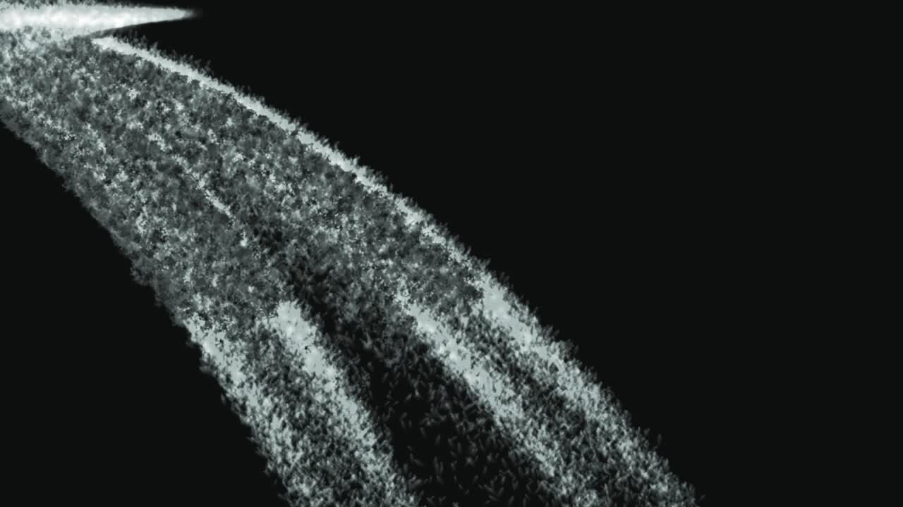 Flame color particle animation motion graphics