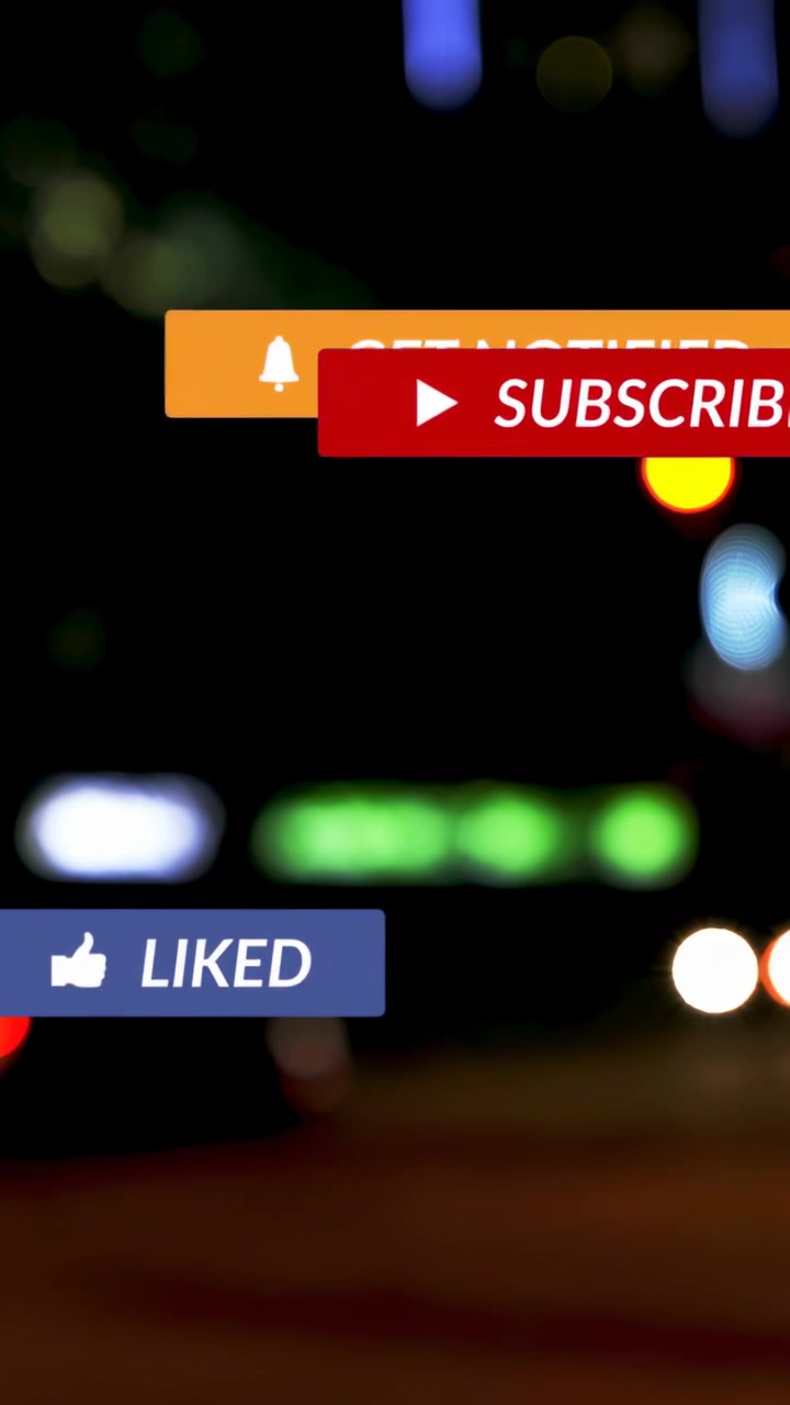 Vertical video: Cursor clicking subscribe, UI badges animating, confirming subscription over bokeh