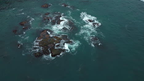 rocky coastline with waves