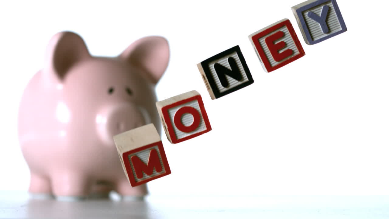 알파 블록 철자 돈 아래로 떨어지는