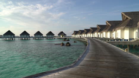 Tropischer-Strand-Und-Meer-Auf-Den-Malediven