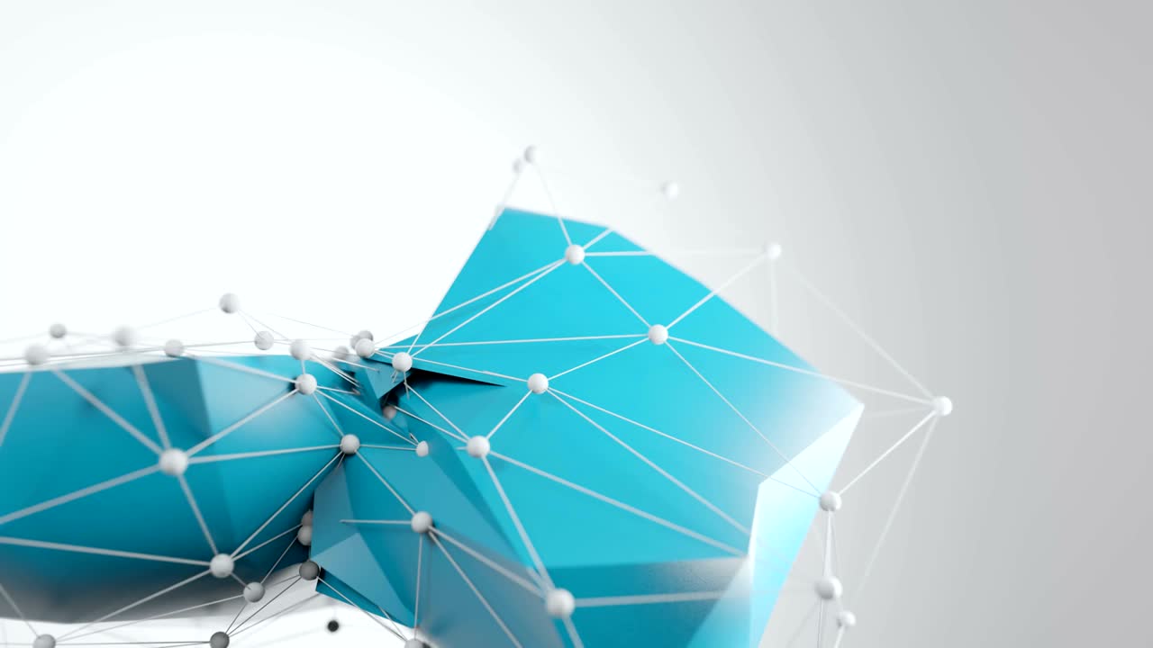 4K Abstract Collapsing Polygons.