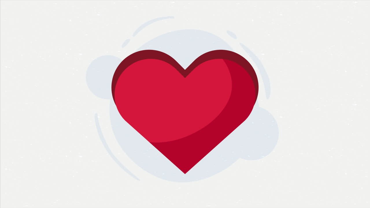 mundo planeta tierra y animación del corazón