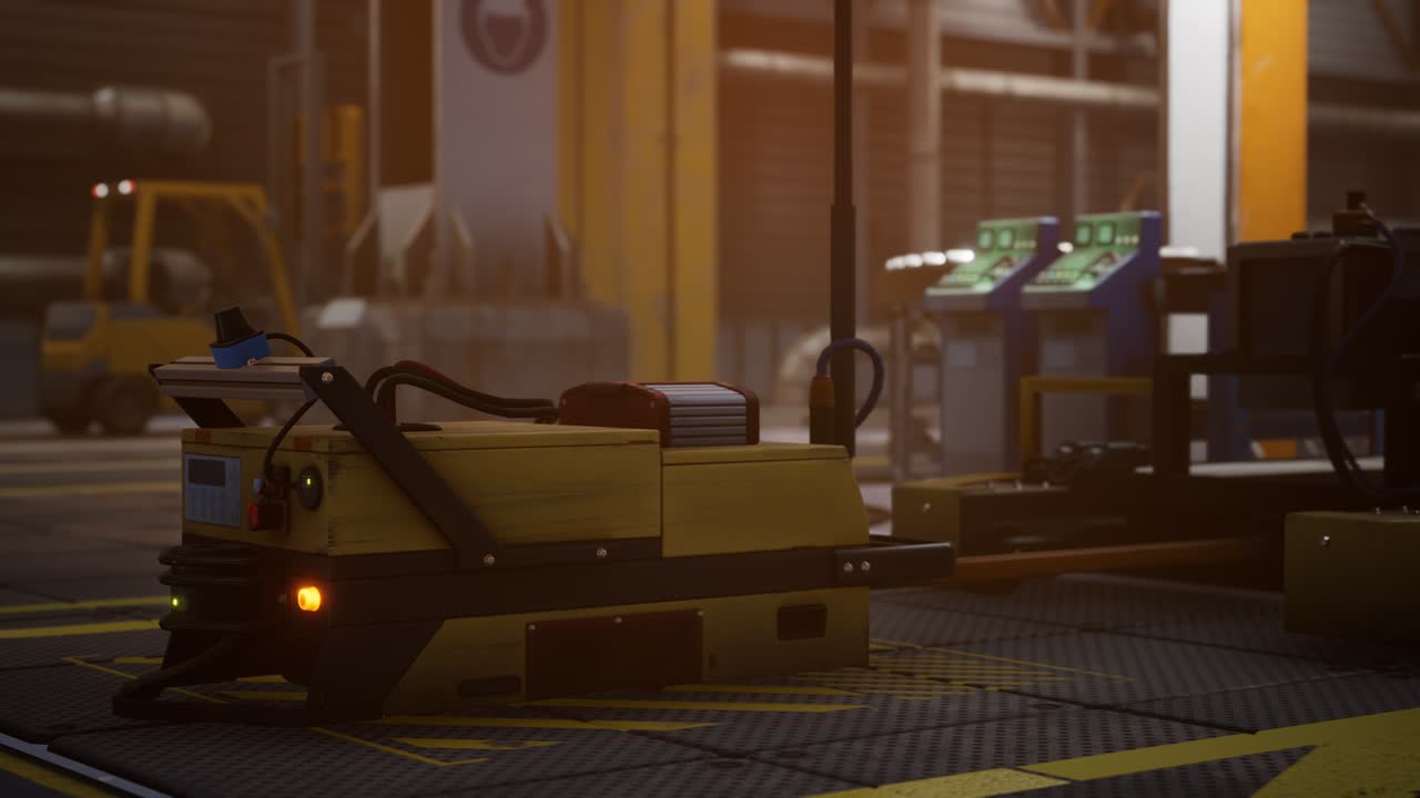 interior de una fábrica de automóviles con una línea de producción