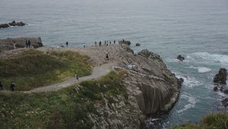 fukui coastline on the sea of japan, tojinbo cliffs tourist spot