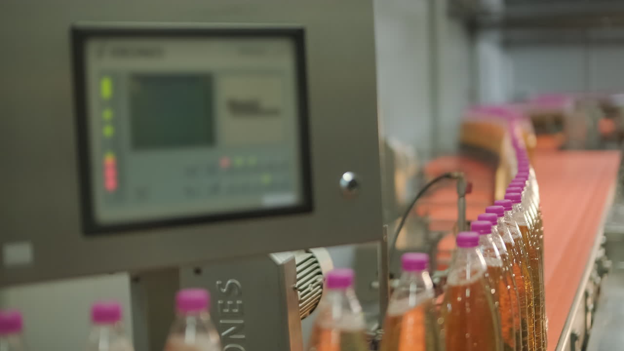 Automated Beverage Bottling Production Line