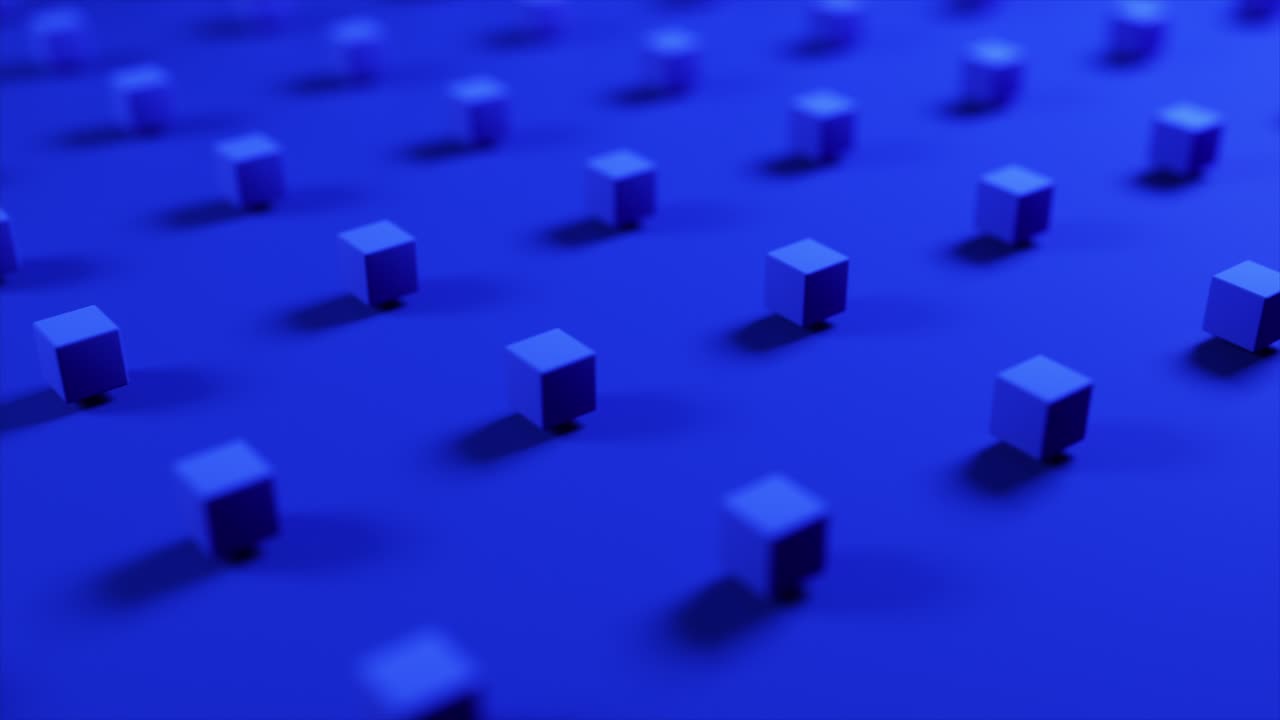 patrón de cubo azul abstracto