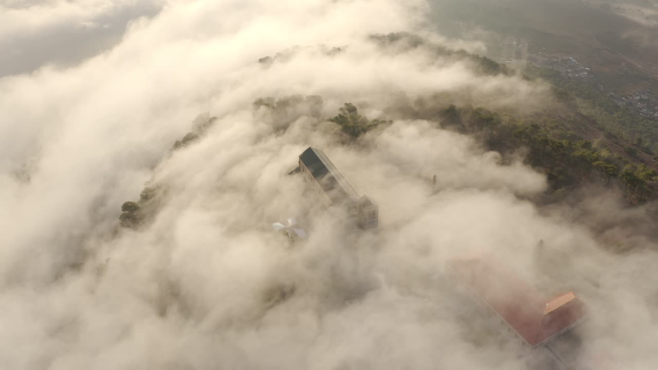 Misty Mountaintop Structures