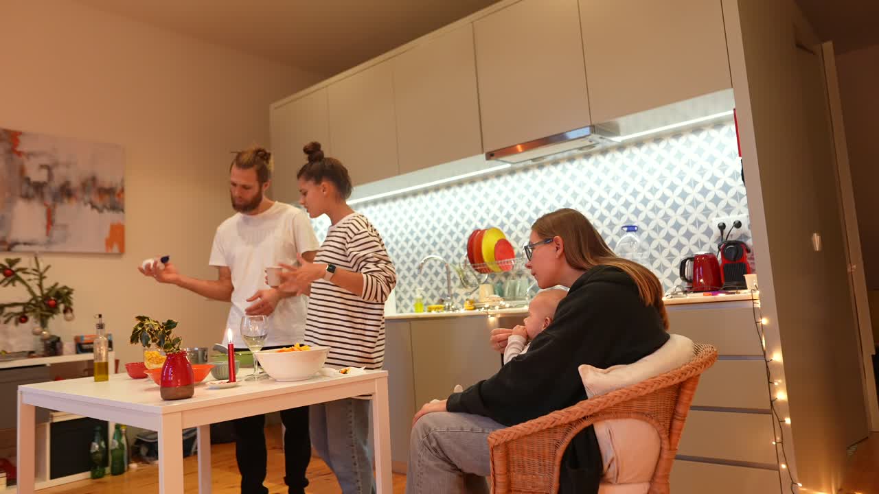 семейный рождественский ужин