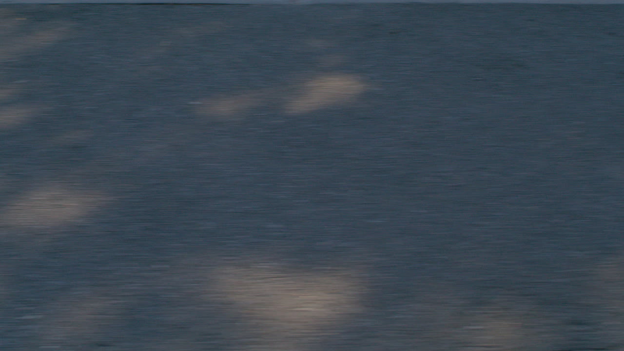 거리를 지나가는 선의 짐벌 샷