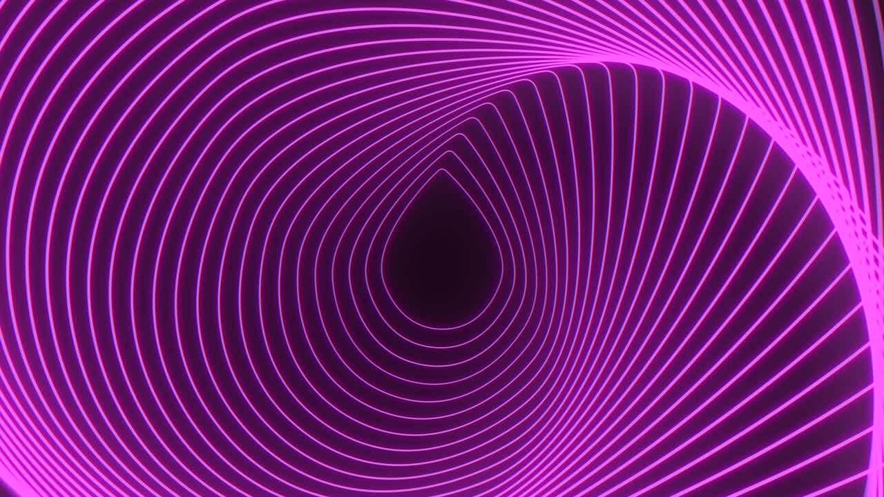 traza de pulso de neón líneas púrpuras en hélice en gradiente negro