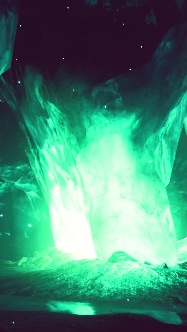 la cueva verde brillante