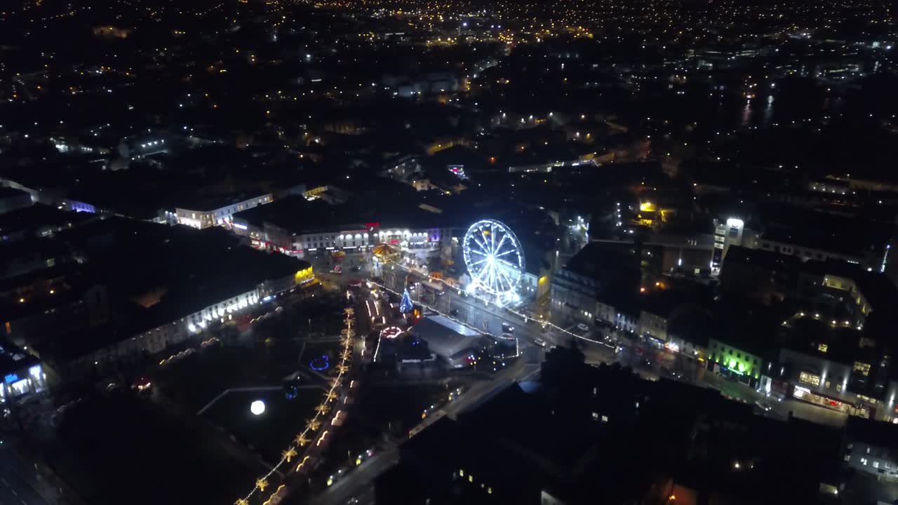 Christmas Market in Galway City 4k
