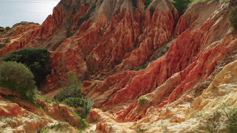 colorful coastal cliffs