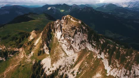 beautiful light hitting a mountain side in late afternoon