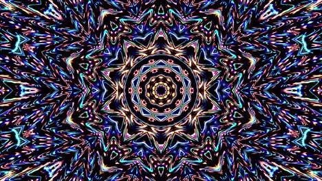 hermosas líneas abstractas brillando luz brillante conjunto suave rojo azul movimiento de color en fondo negro