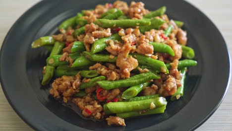 stir-fried-french-bean-or-green-bean-with-minced-pork---Asian-food-style