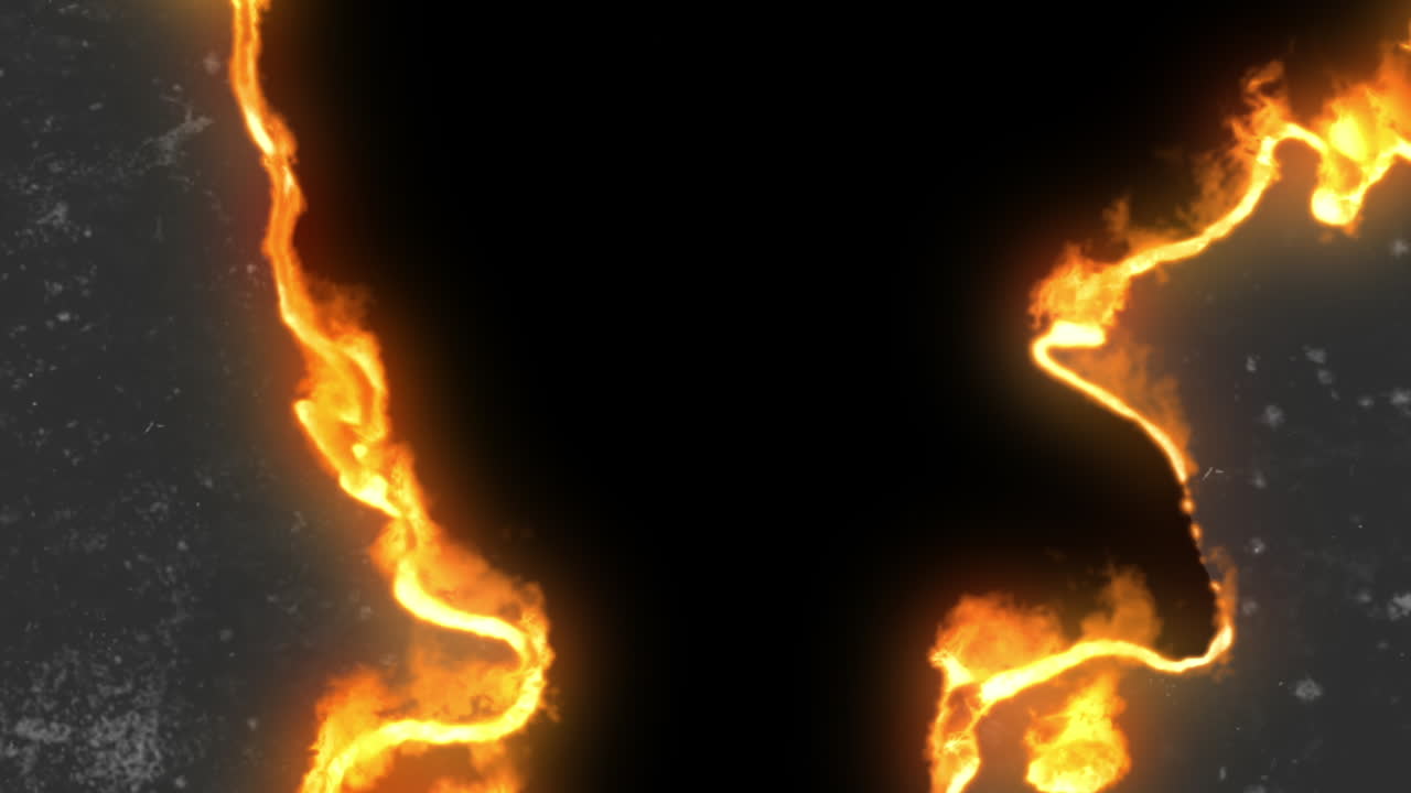 Dynamic Fire Reveal Transition with Grunge Texture