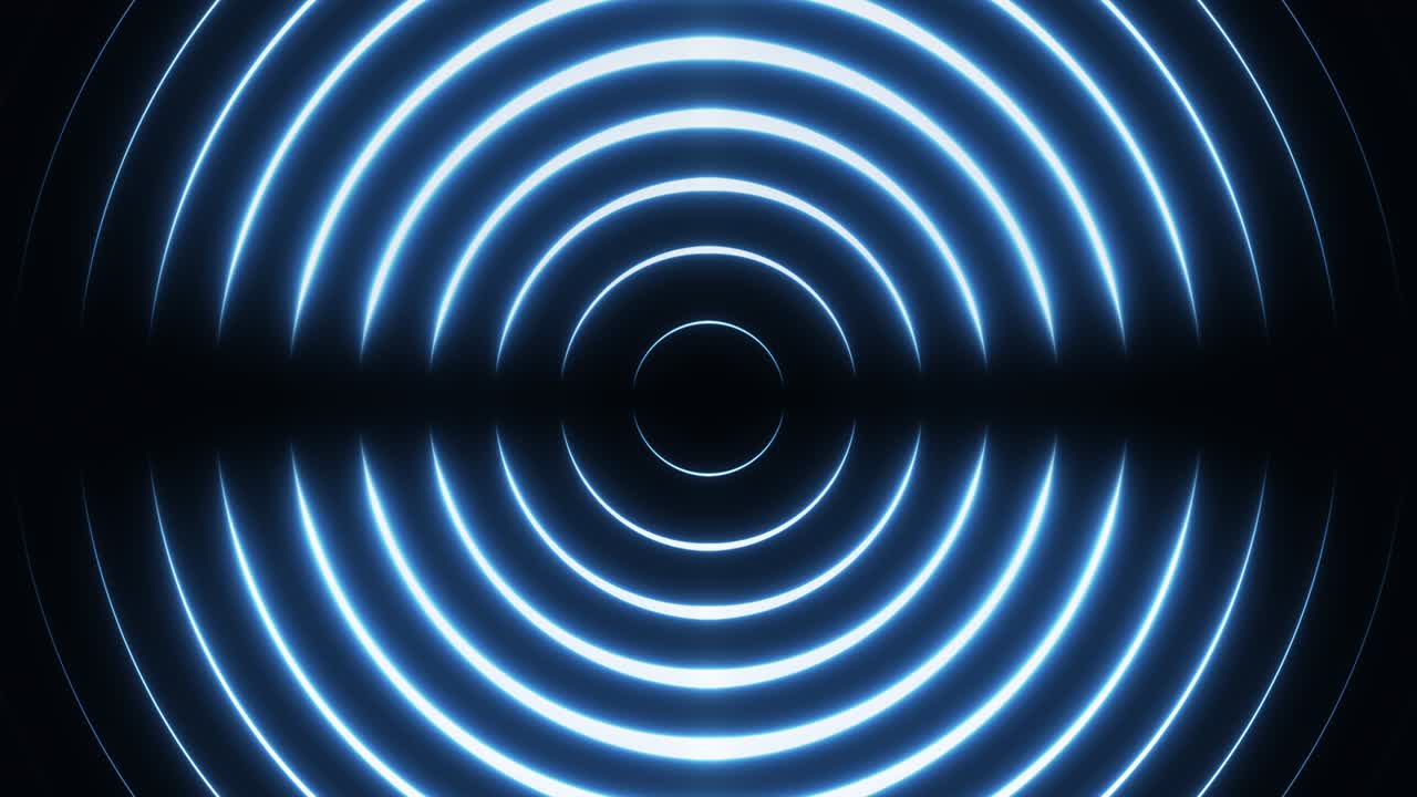 Bright neon circles motion futuristic texture.
