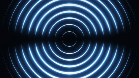 círculos de neón brillantes movimiento textura futurista.