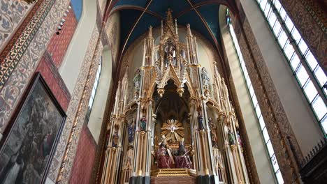 interior of a church in krakow