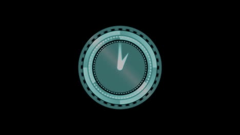 reloj moviéndose sobre fondo negro