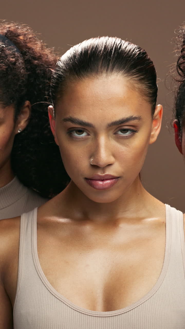 Close-up portrait of women