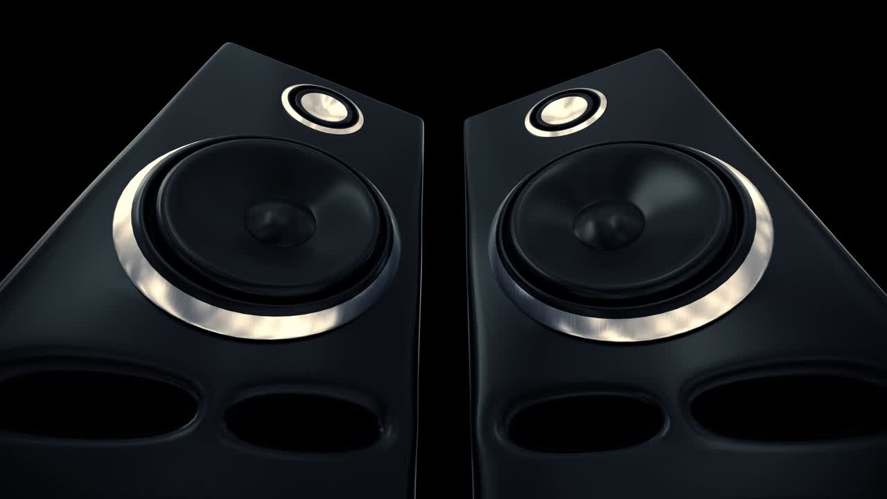 altavoces de música vibrante sub cono golpea el bajo altavoz del club de sonido caja de boom 4k