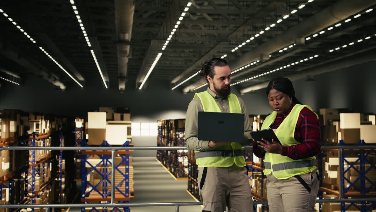 Attività industriale, due operatori, collaborazione in magazzino, distribuzione pacchi