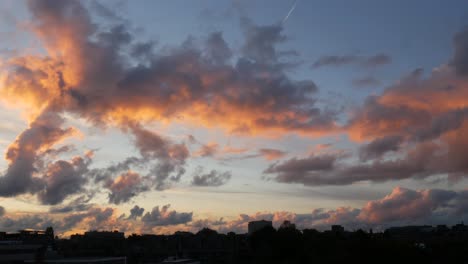 an amazing view of dutch skies over amsterdam