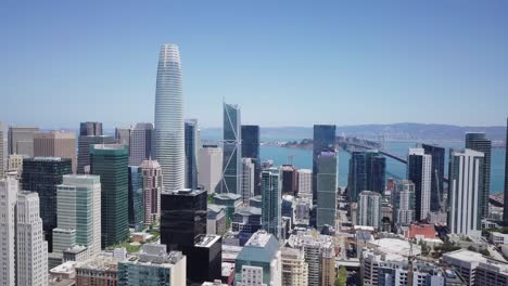 vista aérea del horizonte de san francisco