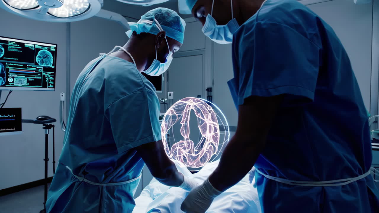 Brain surgery with virtual reality assistance
