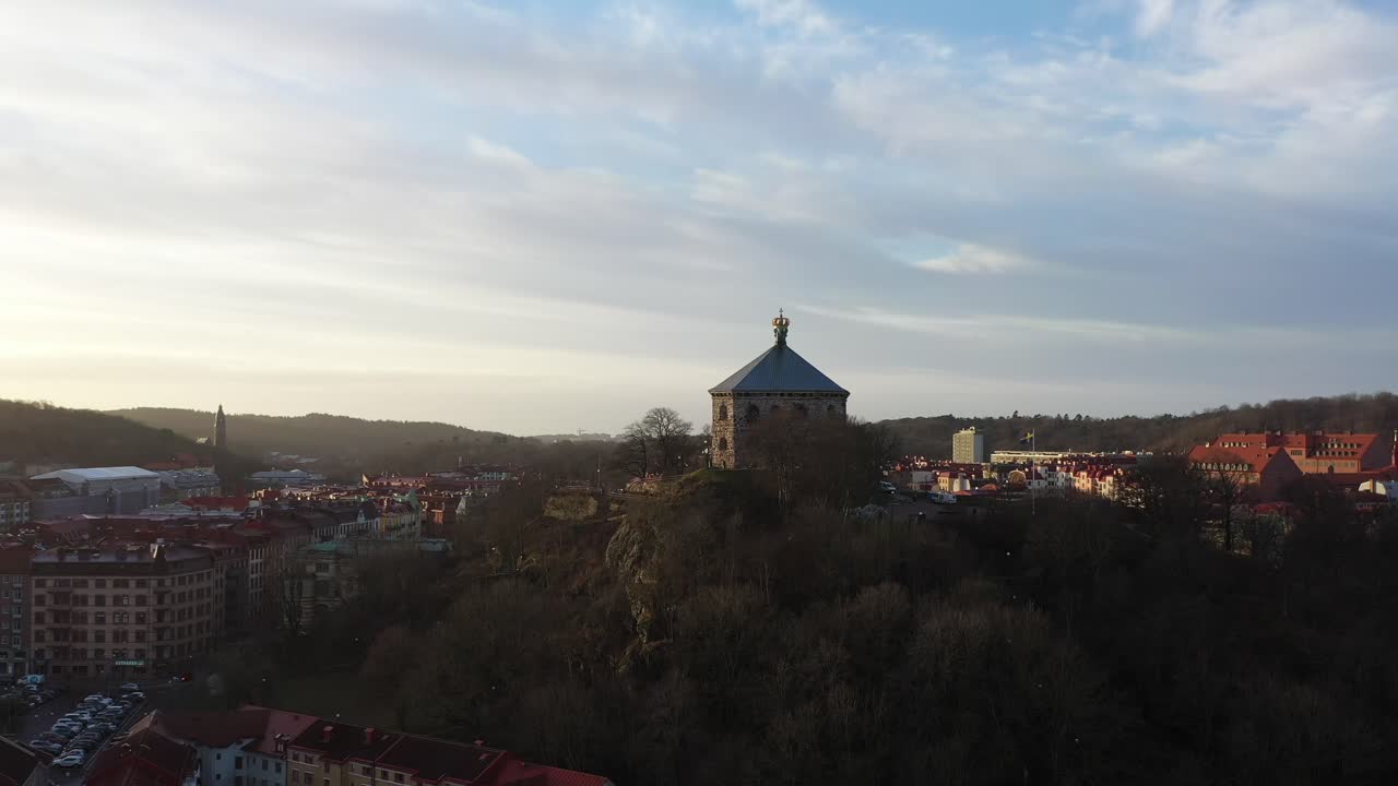 4K luftoptagelse over Göteborg by.